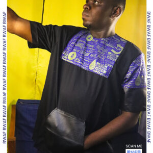 Afro-chemise Itinga by BWAF – Noire avec poche