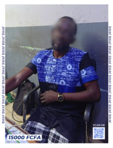 Afro-chemise Itinga by BWAF – Bleu et Noir